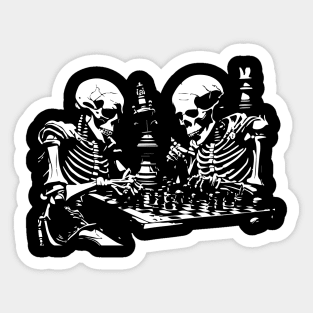 death plays chess Sticker